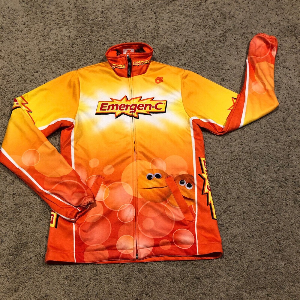 EMERGEN-C LOGO XS Women’s Zip Up TRACK JACKET Custom Champion *RARE* Z22